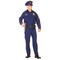 The Costume Center Blue and Black Police Officer Men Adult Halloween Costume - 2XL